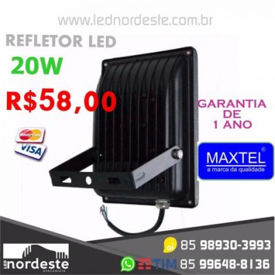 Refletor LED 20w MAXTEL LED NORDESTE