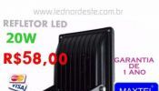 Refletor LED 20w MAXTEL LED NORDESTE