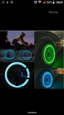 Pito led néon moto carro bike